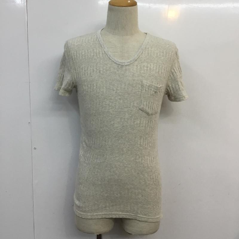 ラウンジリザード LOUNGE LIZARD カットソー 半袖 3 無地 オフホワイト / オフホワイト / メンズ USED 古着 中古 10055645