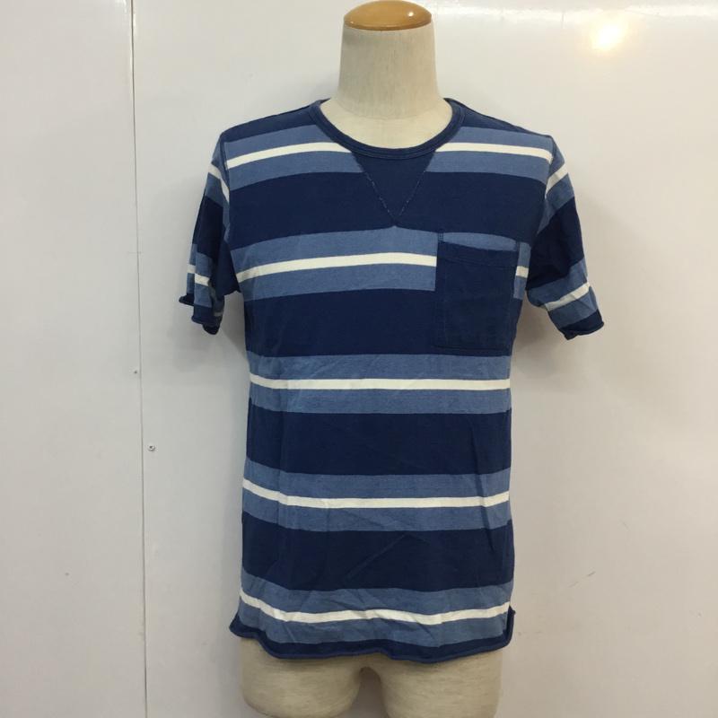 ナノユニバース nano・universe Tシャツ 半袖 S ボーダー柄 マルチカラー / マルチカラー / メンズ USED 古着 中古 10055659