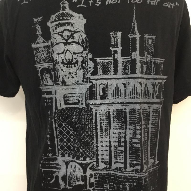 スラップショット SLAP SHOT Tシャツ 半袖 Vネック M ロゴ、文字 黒 / ブラック / メンズ USED 古着 中古 10055674