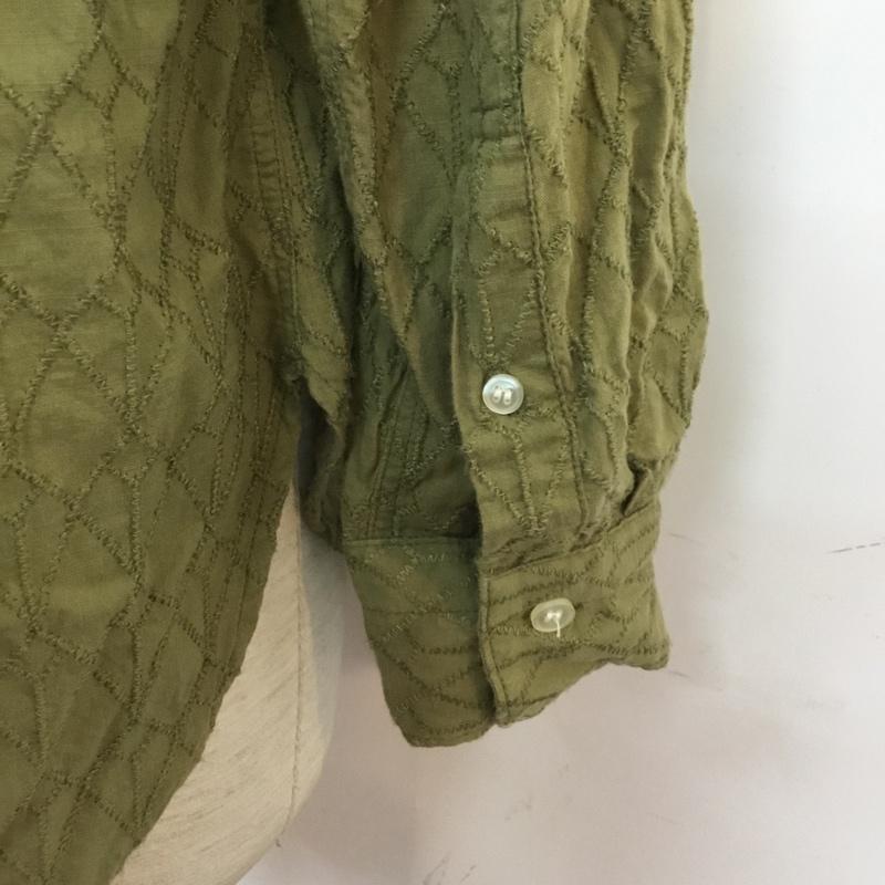 アーバンリサーチ URBAN RESEARCH シャツ、ブラウス 長袖 L 総柄 カーキ / カーキ / メンズ USED 古着 中古 10055681