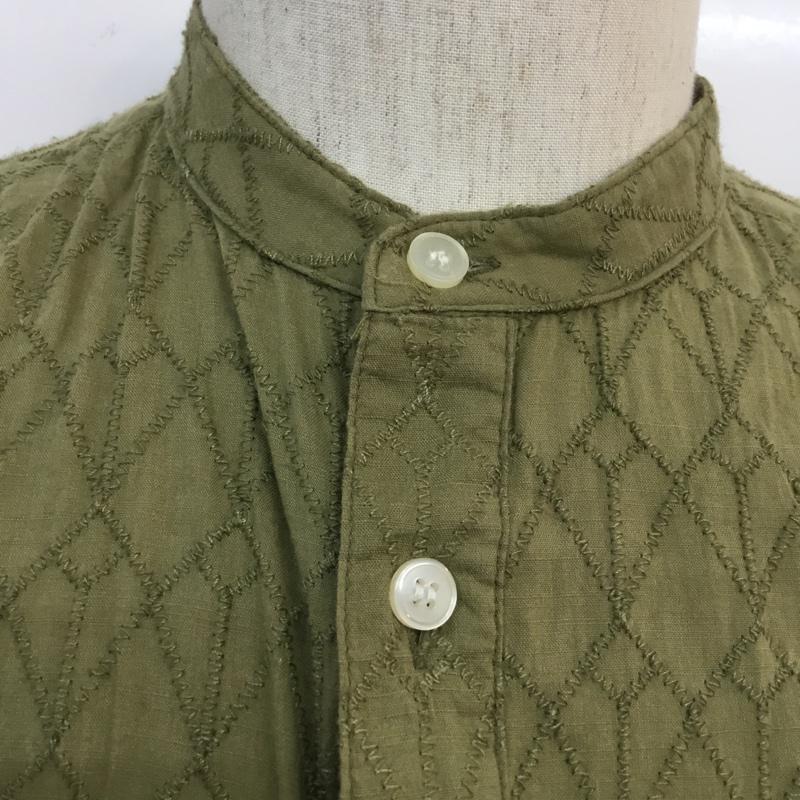 アーバンリサーチ URBAN RESEARCH シャツ、ブラウス 長袖 L 総柄 カーキ / カーキ / メンズ USED 古着 中古 10055681