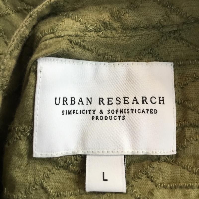 アーバンリサーチ URBAN RESEARCH シャツ、ブラウス 長袖 L 総柄 カーキ / カーキ / メンズ USED 古着 中古 10055681
