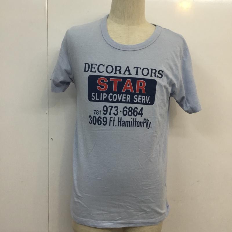ビームス BEAMS Tシャツ 半袖 M プリント 水色 / ライトブルー / メンズ USED 古着 中古 10055686