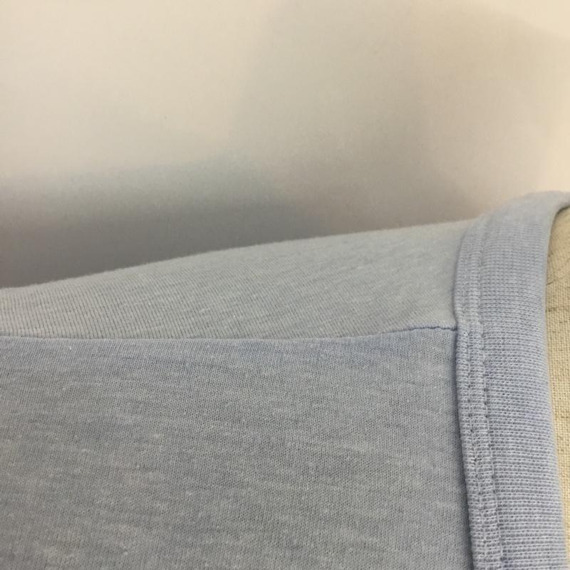 ビームス BEAMS Tシャツ 半袖 M プリント 水色 / ライトブルー / メンズ USED 古着 中古 10055686