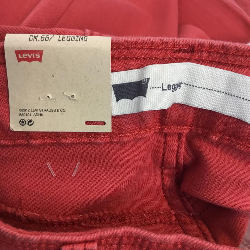 リーバイス Levi's パンツ デニム、ジーンズ Legging タグ付 26インチ 無地 赤 / レッド / レディース USED 古着 中古 10055744