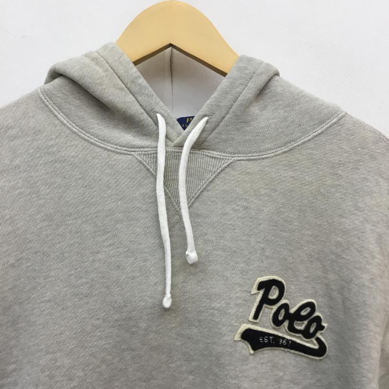 ポロラルフローレン POLO RALPH LAUREN パーカー 長袖 ロゴプルオーバー L ロゴ、文字 灰 / グレー / メンズ USED 古着 中古 10055887