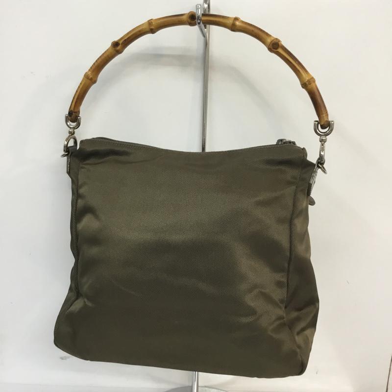 グッチ GUCCI ハンドバッグ ハンドバッグ バンブーハンドル 無地 カーキ / カーキ / レディース USED 古着 中古 10056008