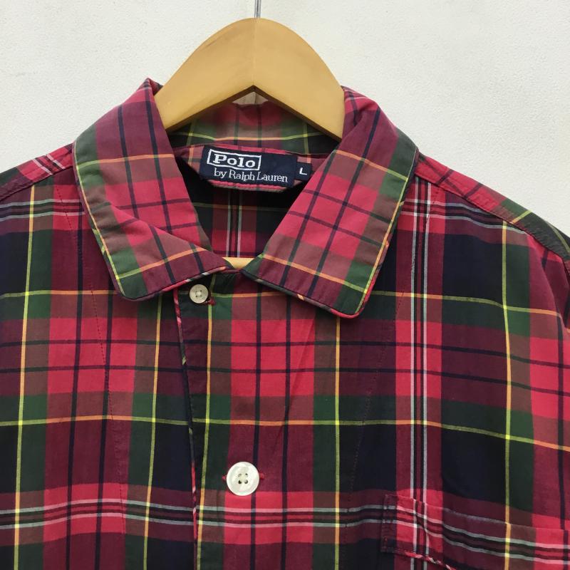 ポロバイラルフローレン Polo by RALPH LAUREN シャツ、ブラウス 長袖 SLEEPY JONES L チェック 赤 / レッド / X 緑 / グリーン / X 黒 / ブラック / X 黄 / イエロー / X 紺 / ネイビー / X 白 / ホワイト / メンズ USED 古着 中古 10056066