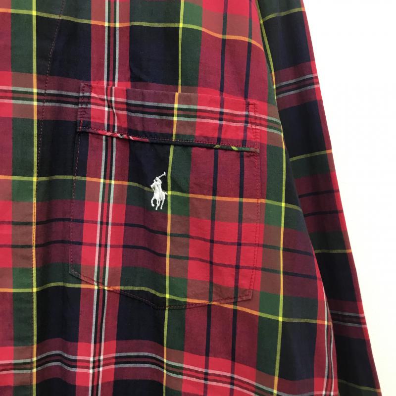 ポロバイラルフローレン Polo by RALPH LAUREN シャツ、ブラウス 長袖 SLEEPY JONES L チェック 赤 / レッド / X 緑 / グリーン / X 黒 / ブラック / X 黄 / イエロー / X 紺 / ネイビー / X 白 / ホワイト / メンズ USED 古着 中古 10056066