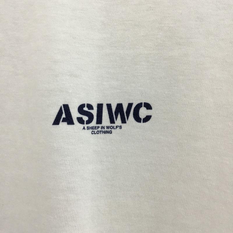 ASIWC ASIWC Tシャツ 半袖 M プリント 白 / ホワイト / メンズ USED 古着 中古 10056156