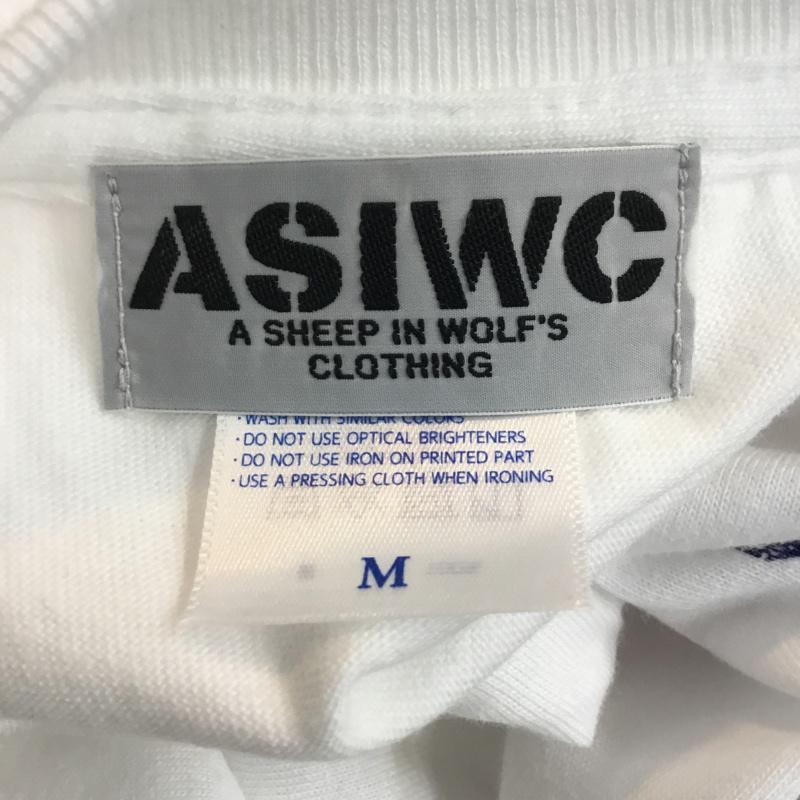 ASIWC ASIWC Tシャツ 半袖 M プリント 白 / ホワイト / メンズ USED 古着 中古 10056156
