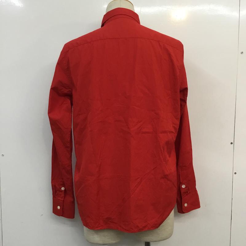 エフエイティー FAT シャツ、ブラウス 長袖 M 無地 赤 / レッド / メンズ USED 古着 中古 10056198