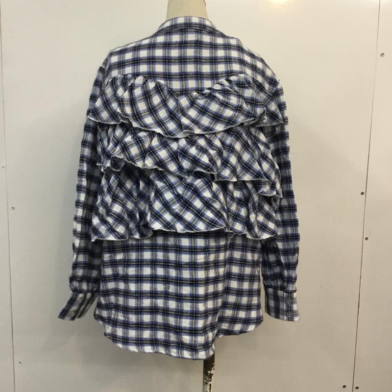 メルロー merlot シャツ、ブラウス 長袖 タグ付 FREE チェック マルチカラー / マルチカラー / レディース USED 古着 中古 10056236