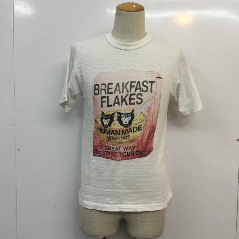 ヒューマンメード HUMAN MADE Tシャツ 半袖 S プリント 白 / ホワイト / メンズ USED 古着 中古 10056240