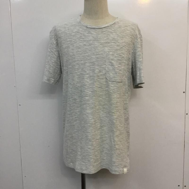 ザラ ZARA Tシャツ 半袖 タグ付 M ボーダー柄 マルチカラー / マルチカラー / メンズ USED 古着 中古 10056256