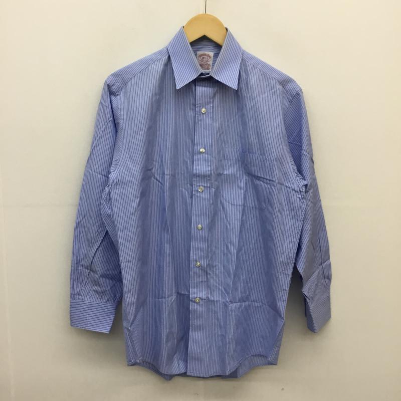 ブルックス ブラザーズ BROOKS BROTHERS シャツ、ブラウス 長袖 90's 香港製 ストライプ 白 / ホワイト / X 青 / ブルー / X 水色 / ライトブルー / メンズ USED 古着 中古 10056361