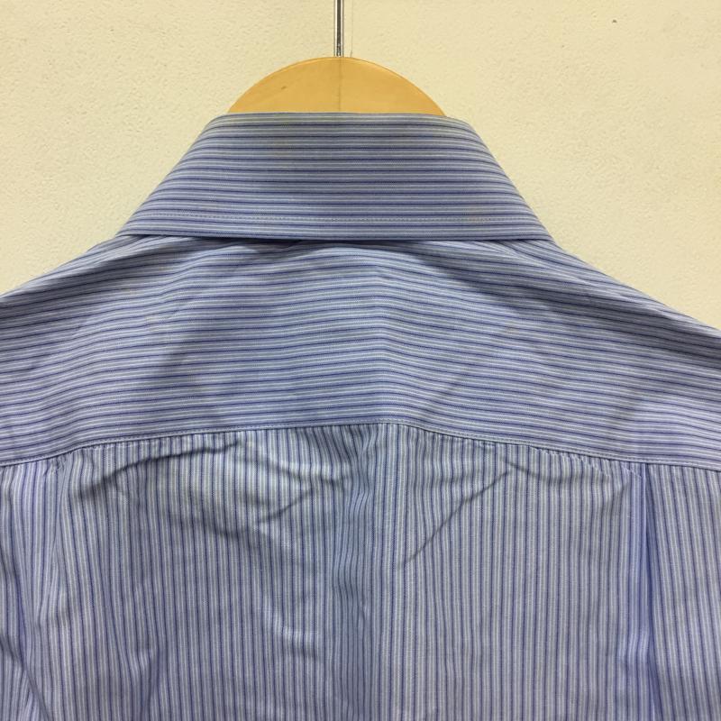 ブルックス ブラザーズ BROOKS BROTHERS シャツ、ブラウス 長袖 90's 香港製 ストライプ 白 / ホワイト / X 青 / ブルー / X 水色 / ライトブルー / メンズ USED 古着 中古 10056361