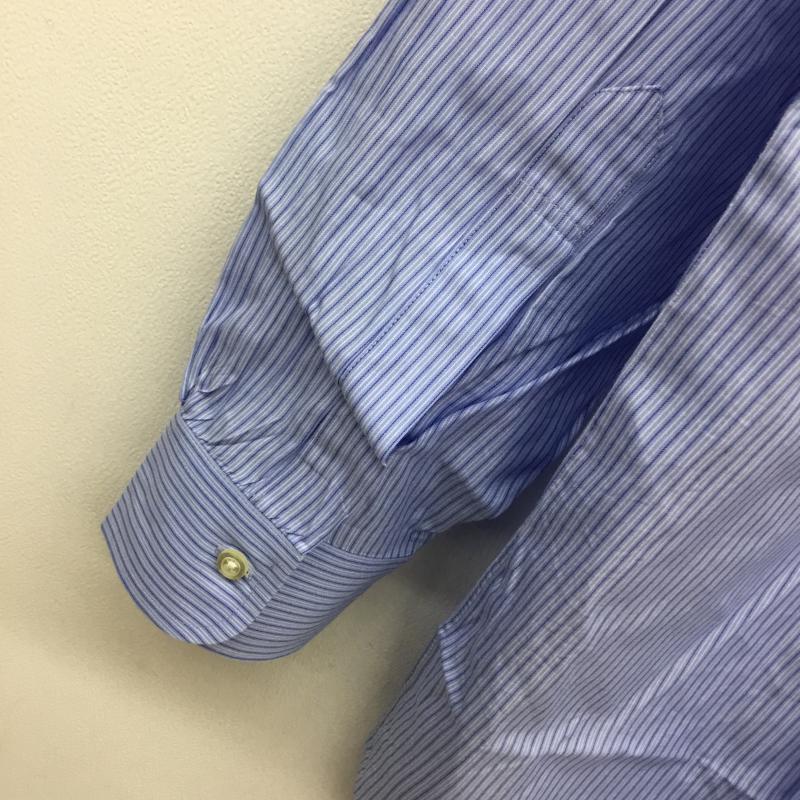 ブルックス ブラザーズ BROOKS BROTHERS シャツ、ブラウス 長袖 90's 香港製 ストライプ 白 / ホワイト / X 青 / ブルー / X 水色 / ライトブルー / メンズ USED 古着 中古 10056361