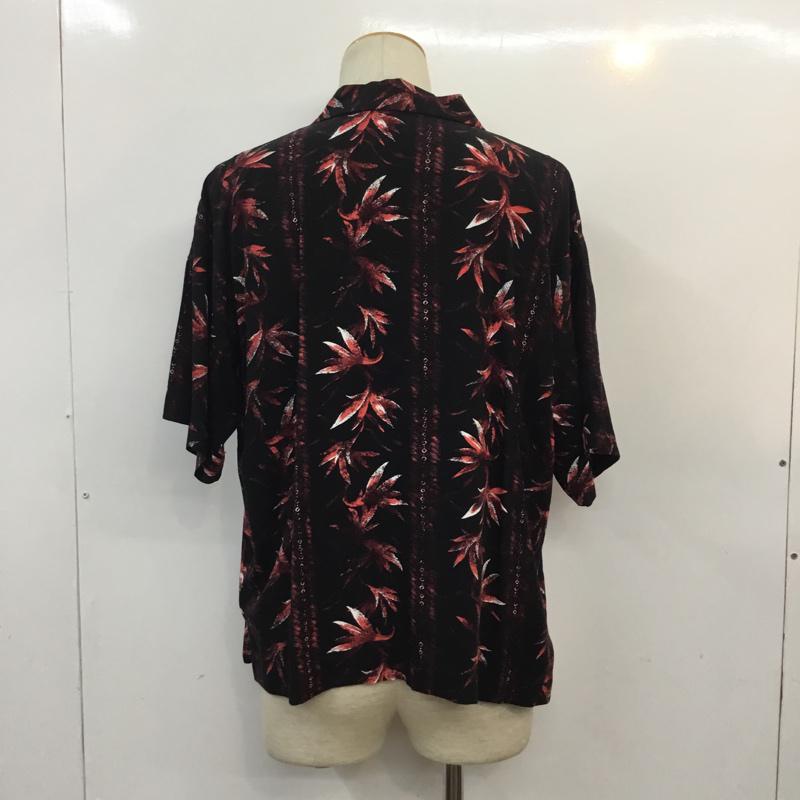 ジーナシス JEANASIS シャツ、ブラウス 半袖 FREE 総柄 黒 / ブラック / レディース USED 古着 中古 10056458