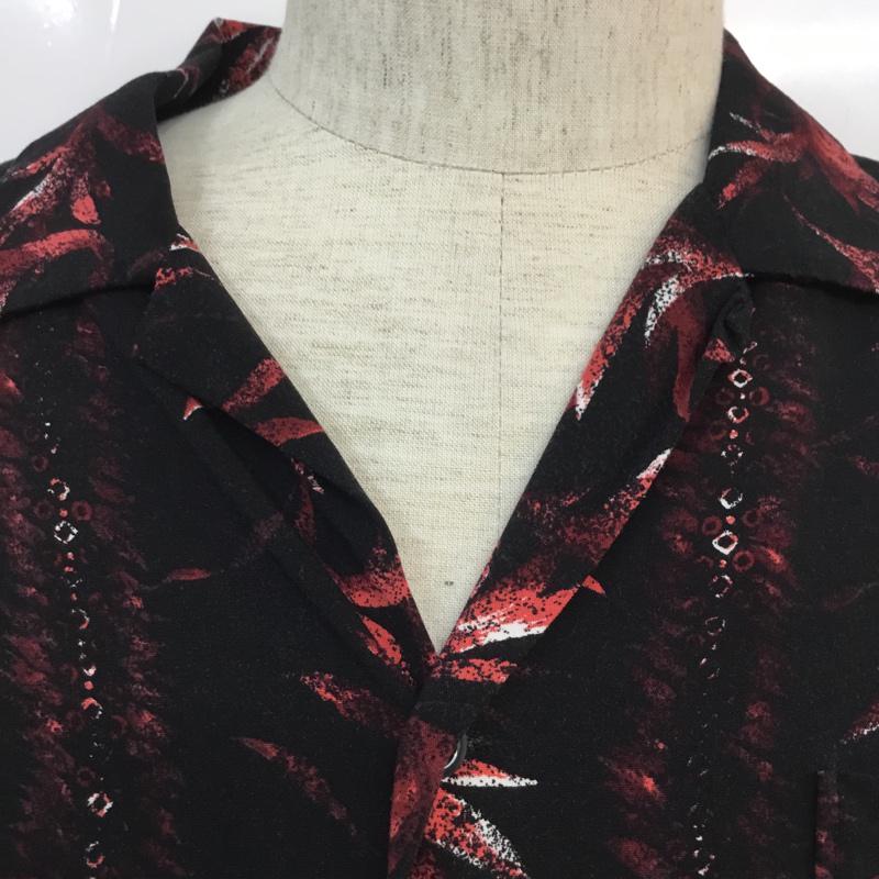 ジーナシス JEANASIS シャツ、ブラウス 半袖 FREE 総柄 黒 / ブラック / レディース USED 古着 中古 10056458