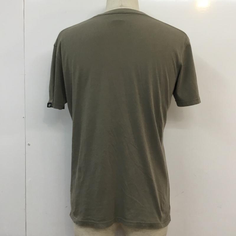 フィフティーファイブディーエスエル 55DSL Tシャツ 半袖 M ロゴ、文字 X プリント チャコールグレー / チャコールグレー / メンズ USED 古着 中古 10056468
