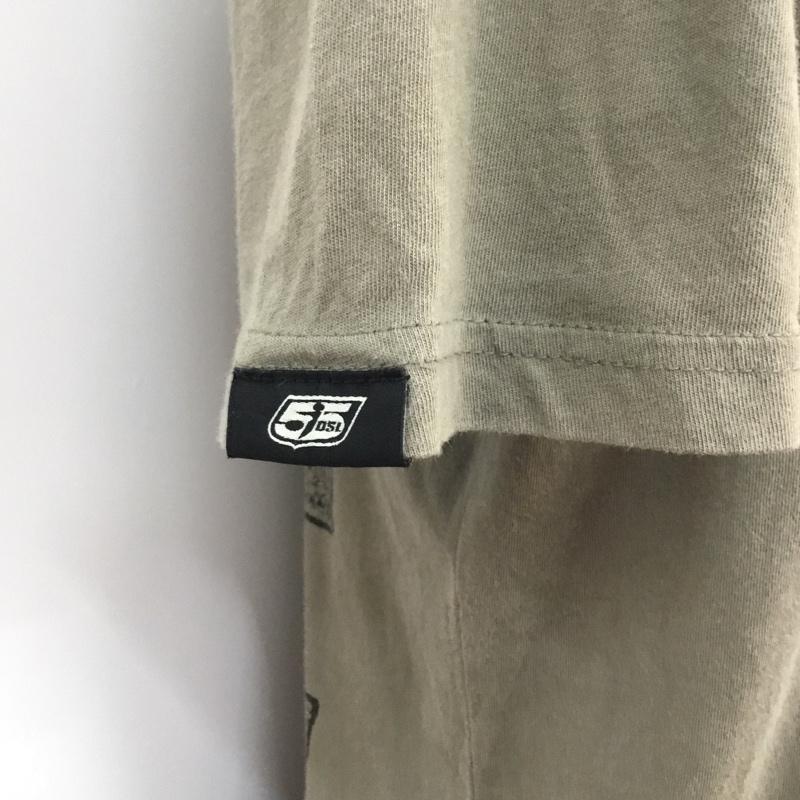 フィフティーファイブディーエスエル 55DSL Tシャツ 半袖 M ロゴ、文字 X プリント チャコールグレー / チャコールグレー / メンズ USED 古着 中古 10056468