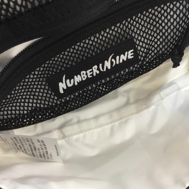 ナンバーナイン NUMBER (N)INE ボディバッグ ボディバッグ ロゴ ナンバーナイン × ワイルドシングス WILD THINGS ウエストバッグ ロゴ、文字 白 / ホワイト / X 黒 / ブラック / メンズ USED 古着 中古 10056538