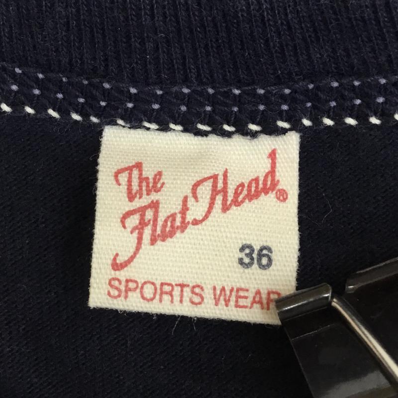 フラットヘッド The Flat Head Tシャツ 半袖 DEVIL and ANGEL 36 プリント 紺 / ネイビー / メンズ USED 古着 中古 10056595