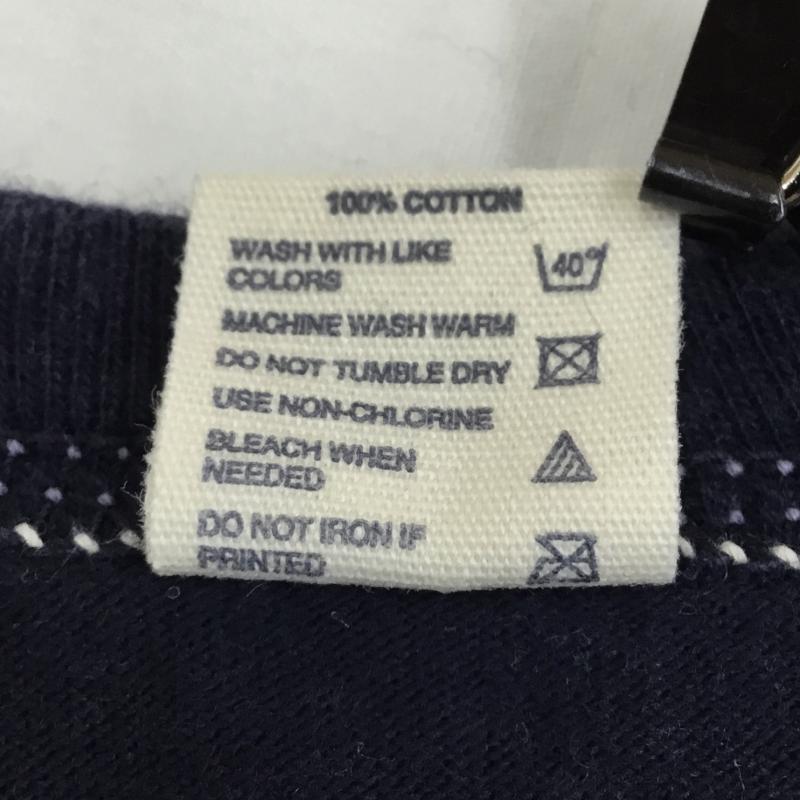 フラットヘッド The Flat Head Tシャツ 半袖 DEVIL and ANGEL 36 プリント 紺 / ネイビー / メンズ USED 古着 中古 10056595
