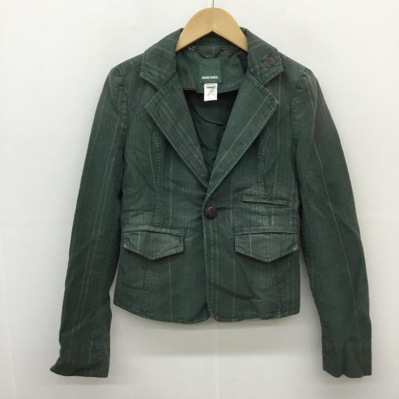 ディーゼル DIESEL ジャケット、上着 ジャケット、ブレザー XS 緑 / グリーン / レディース USED 古着 中古 10056806