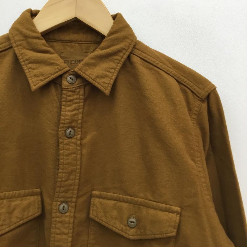 ロンハーマン Ron Herman シャツ、ブラウス 長袖 RHC&MAS アールエイチシー&マス コットンシャツ S 茶 / ブラウン / メンズ USED 古着 中古 10056876