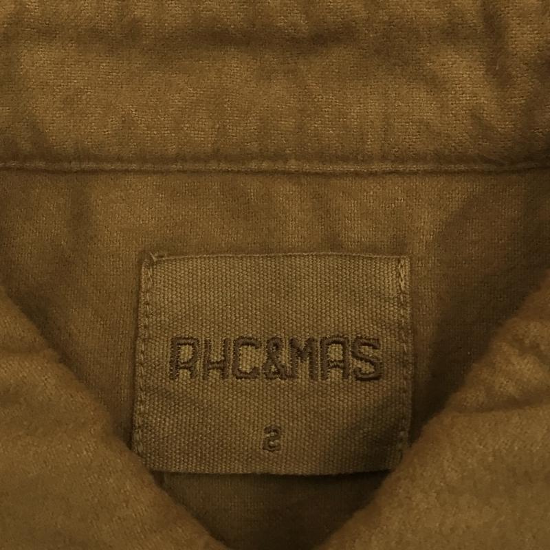 ロンハーマン Ron Herman シャツ、ブラウス 長袖 RHC&MAS アールエイチシー&マス コットンシャツ S 茶 / ブラウン / メンズ USED 古着 中古 10056876