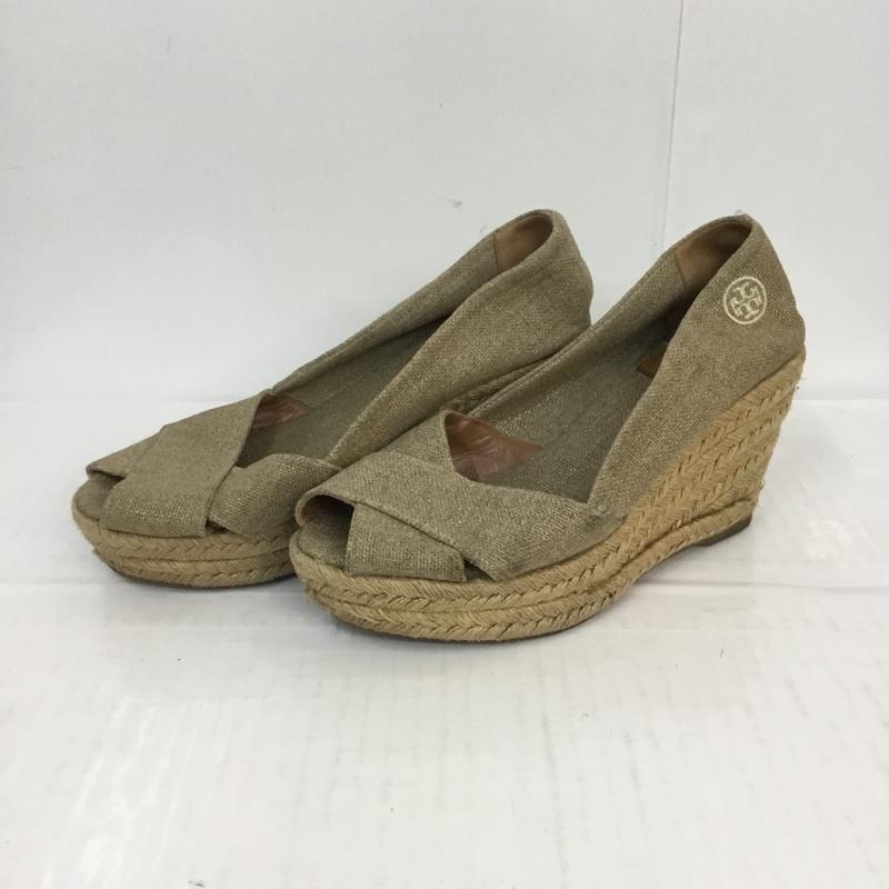 トリーバーチ TORY BURCH サンダル サンダル ウェッジソール オープントゥ 6B 無地 ベージュ / ベージュ / レディース USED 古着 中古 10057102
