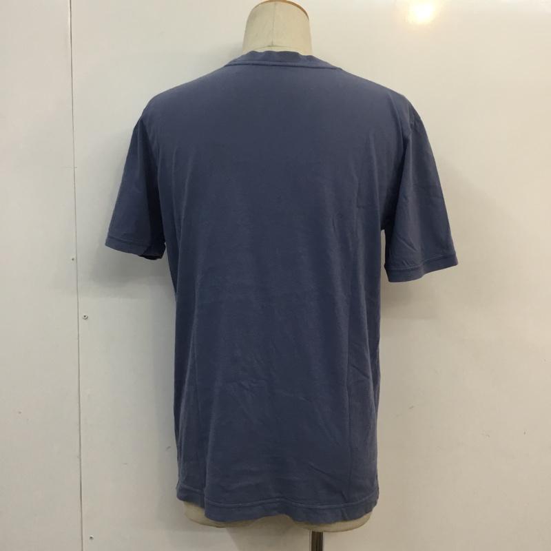 エムエイチエル MHL. Tシャツ 半袖 596-266365 クルーネック カットソー L 無地 青 / ブルー / メンズ USED 古着 中古 10057273