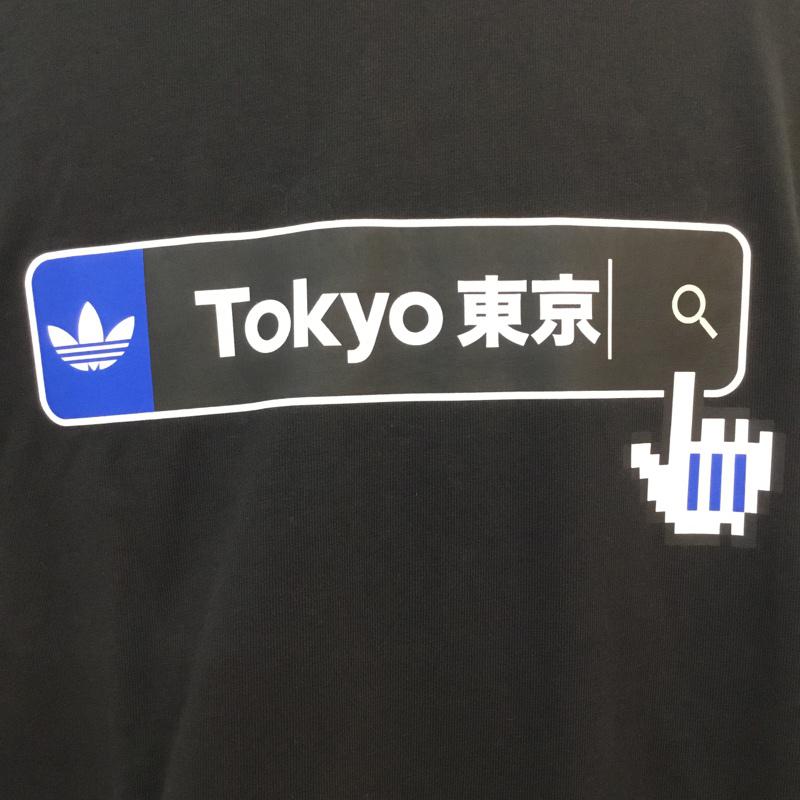 アディダス adidas Tシャツ 半袖 GN2715 東京KC Tシャツ 4L ロゴ、文字 黒 / ブラック / メンズ USED 古着 中古 10057322