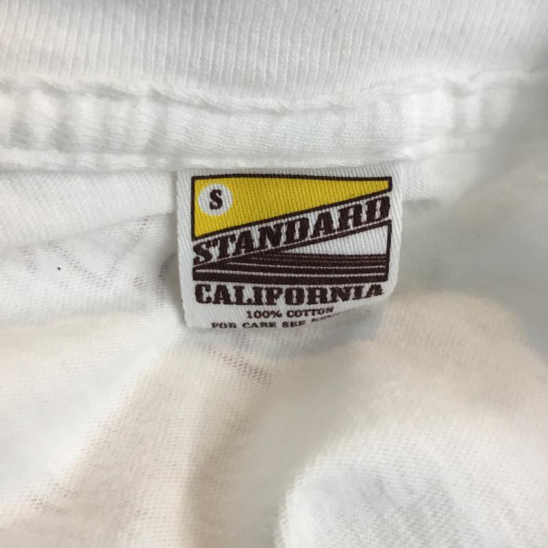 スタンダード カリフォルニア STANDARD CALIFORNIA Tシャツ 半袖 クルーネック プリント S プリント 白 / ホワイト / メンズ USED 古着 中古 10057651
