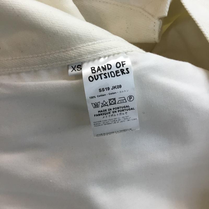 バンドオブアウトサイダーズ Band of Outsiders ジャケット、上着 ジャケット、ブレザー デニムジャケット ホワイトデニム XS 無地 白 / ホワイト / メンズ USED 古着 中古 10057981
