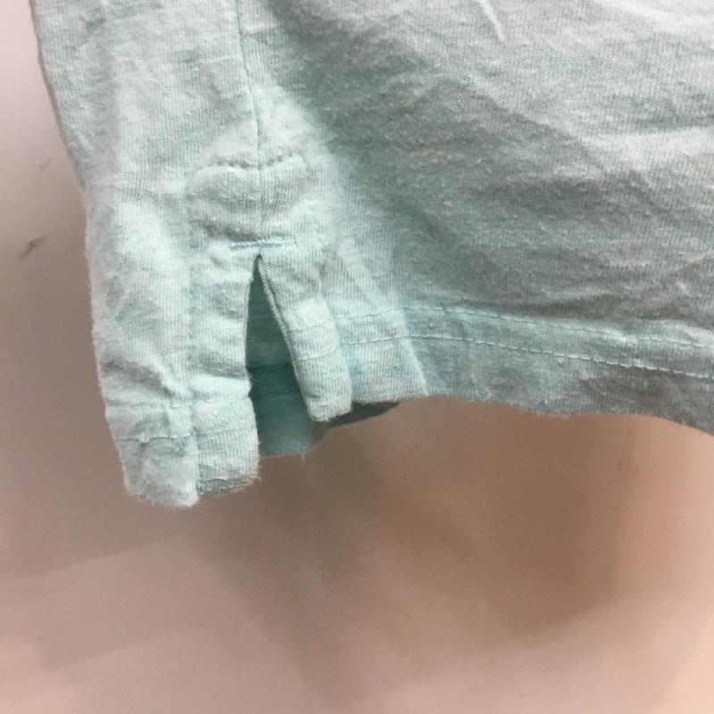 オールドネイビー OLD NAVY ポロシャツ 半袖 シンプル XL 無地 水色 / ライトブルー / メンズ USED 古着 中古 10058077