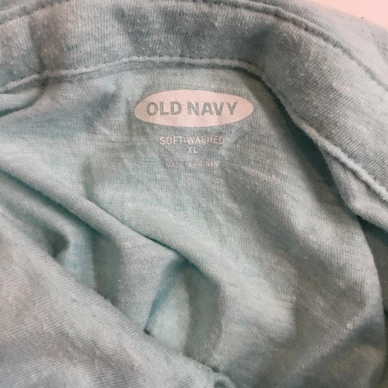 オールドネイビー OLD NAVY ポロシャツ 半袖 シンプル XL 無地 水色 / ライトブルー / メンズ USED 古着 中古 10058077
