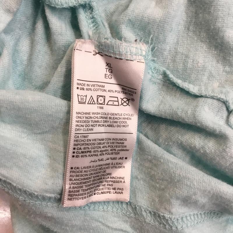 オールドネイビー OLD NAVY ポロシャツ 半袖 シンプル XL 無地 水色 / ライトブルー / メンズ USED 古着 中古 10058077