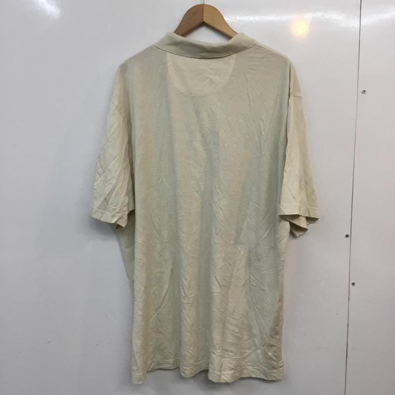 ウ゛ァンヒューゼン VANHEUSEN ポロシャツ 半袖 胸ポケット XXL 無地 ベージュ / ベージュ / メンズ USED 古着 中古 10058161