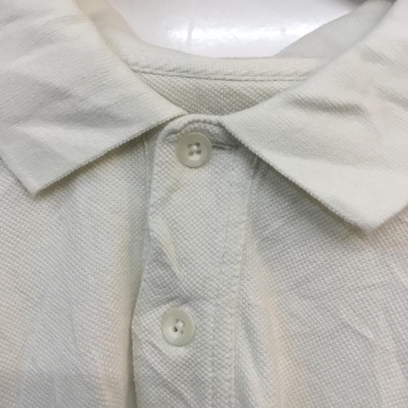 古着 USED ポロシャツ 半袖 鹿の子 コットン XL 無地 白 / ホワイト / メンズ USED 古着 中古 10058166