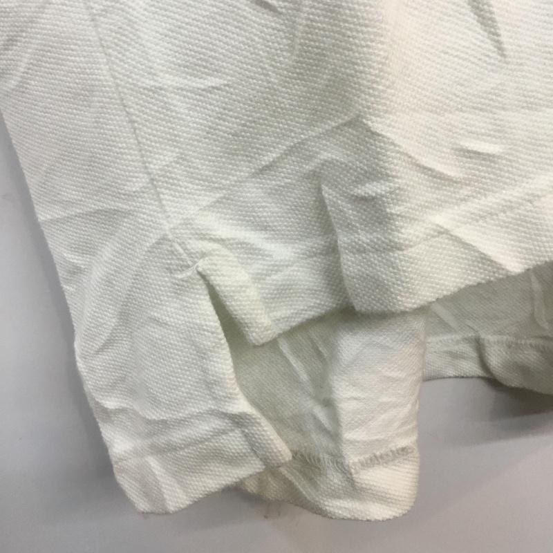 古着 USED ポロシャツ 半袖 鹿の子 コットン XL 無地 白 / ホワイト / メンズ USED 古着 中古 10058166