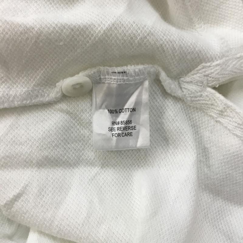 古着 USED ポロシャツ 半袖 鹿の子 コットン XL 無地 白 / ホワイト / メンズ USED 古着 中古 10058166