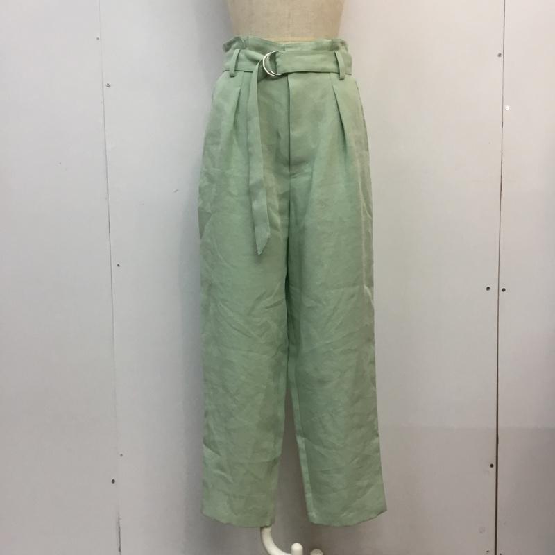 ビームスライツ BEAMS LIGHTS パンツ スラックス 38 無地 緑 / グリーン / レディース USED 古着 中古 10058216