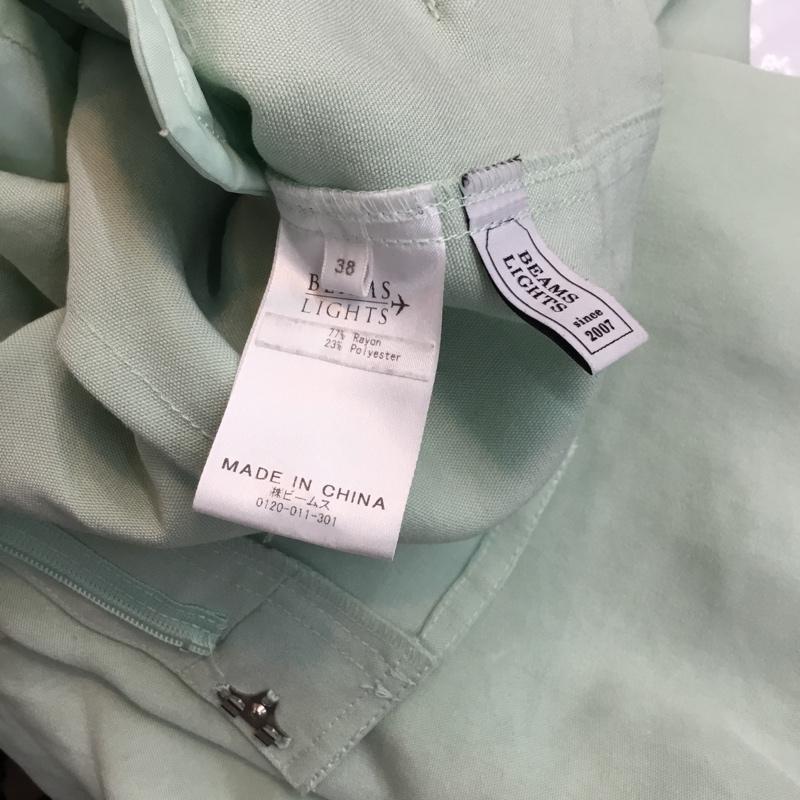 ビームスライツ BEAMS LIGHTS パンツ スラックス 38 無地 緑 / グリーン / レディース USED 古着 中古 10058216