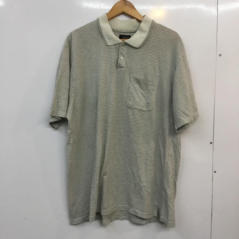 ウ゛ァンヒューゼン VANHEUSEN ポロシャツ 半袖 胸ポケット XL ベージュ / ベージュ / メンズ USED 古着 中古 10058220