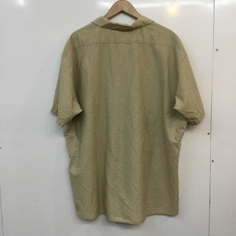 古着 USED シャツ、ブラウス 半袖 XXL 無地 ベージュ / ベージュ / メンズ USED 古着 中古 10058226