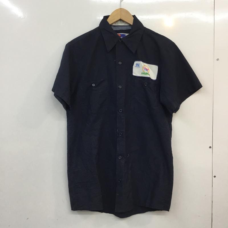 古着 USED シャツ、ブラウス 半袖 S 無地 紺 / ネイビー / メンズ USED 古着 中古 10058236