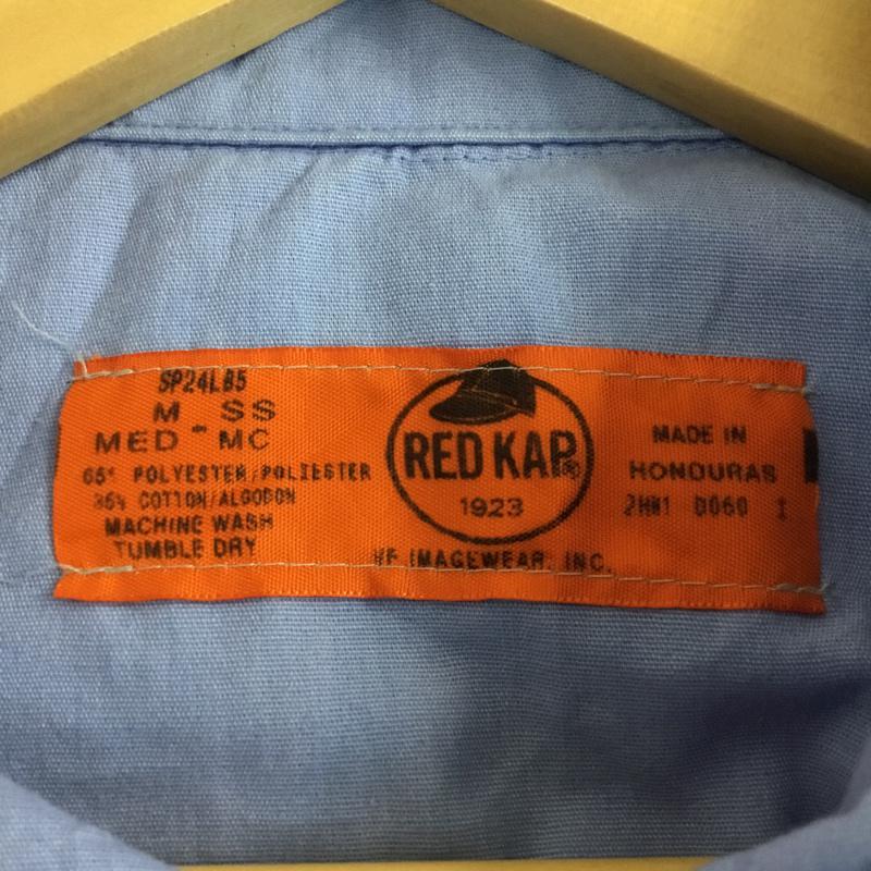 レッドキャップ RED KAP シャツ、ブラウス 半袖 M 無地 水色 / ライトブルー / メンズ USED 古着 中古 10058288